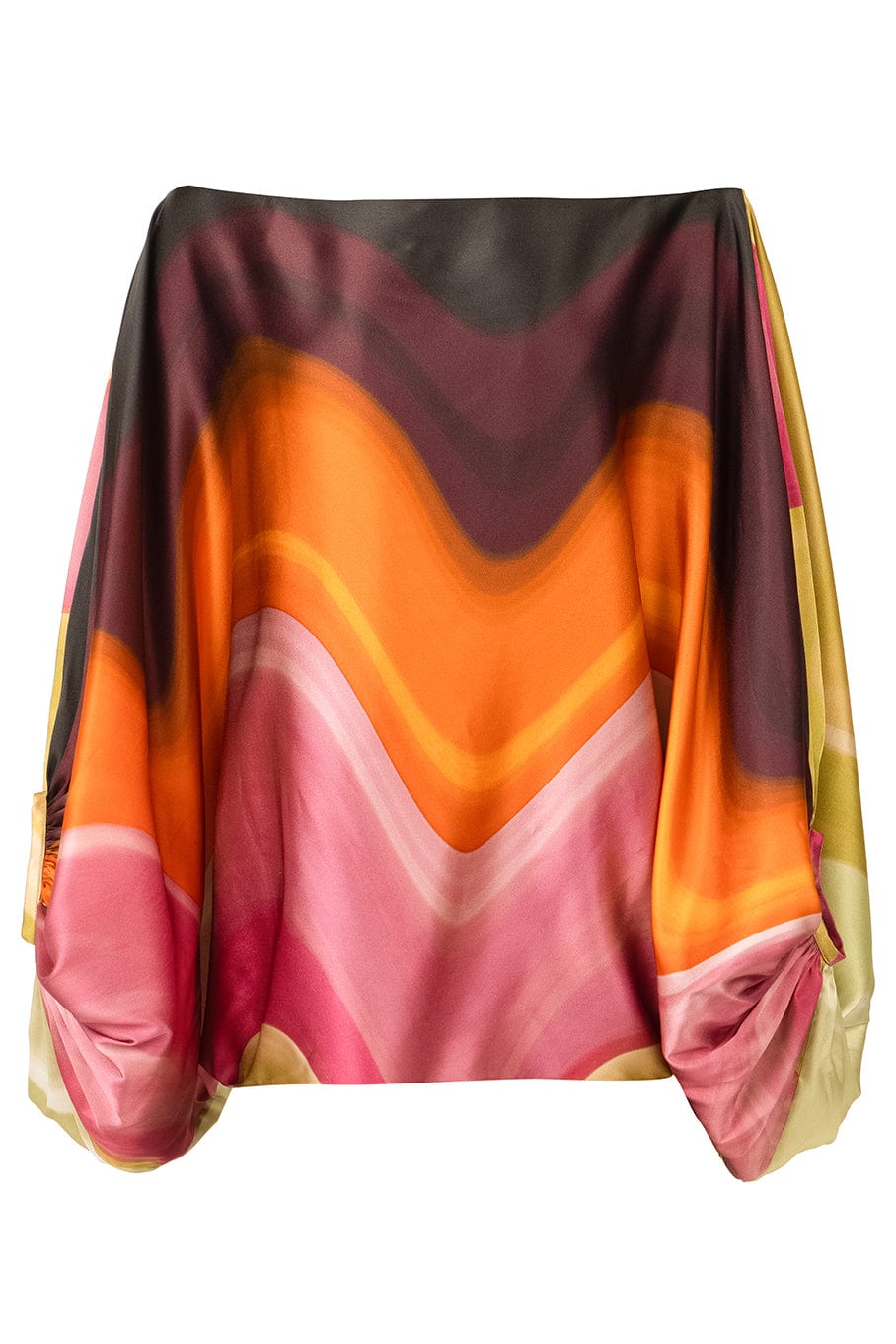 SILVIA TCHERASSI-Bellagio Blouse - Abstract Wave-