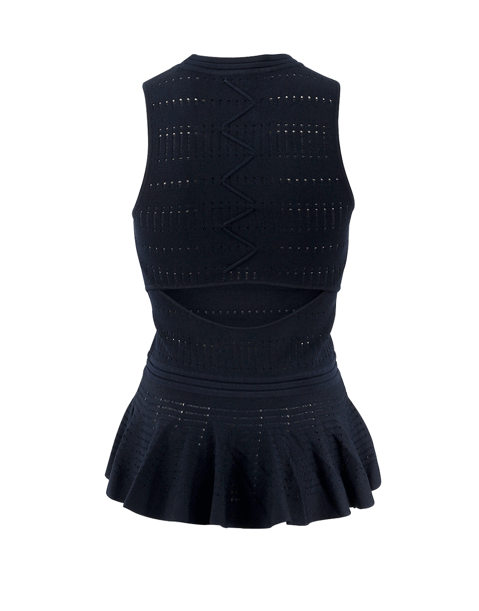 SIMKHAI-Lace Pointelle Knit Tank-