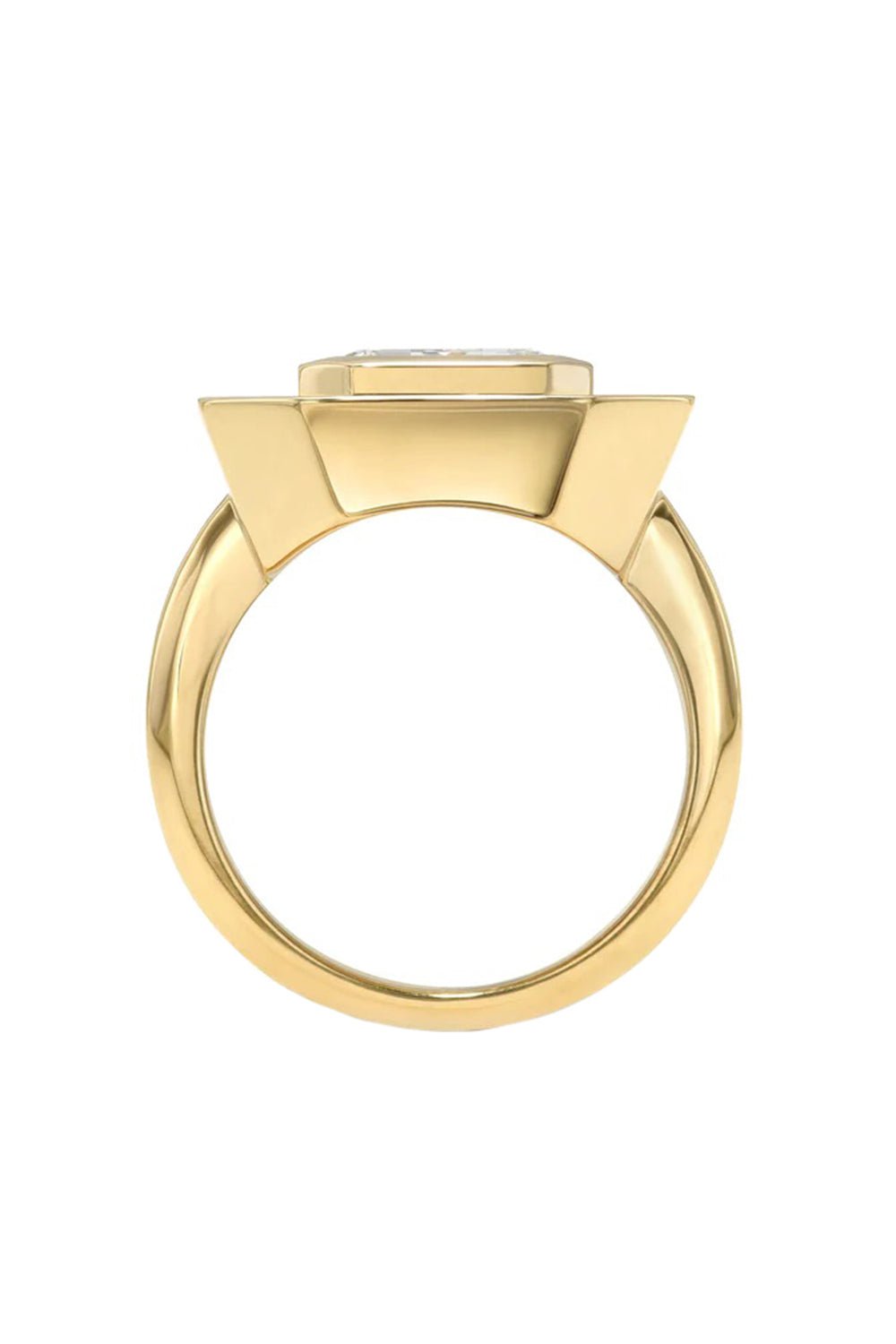 SINGLE STONE-Rena Ring-YELLOW GOLD
