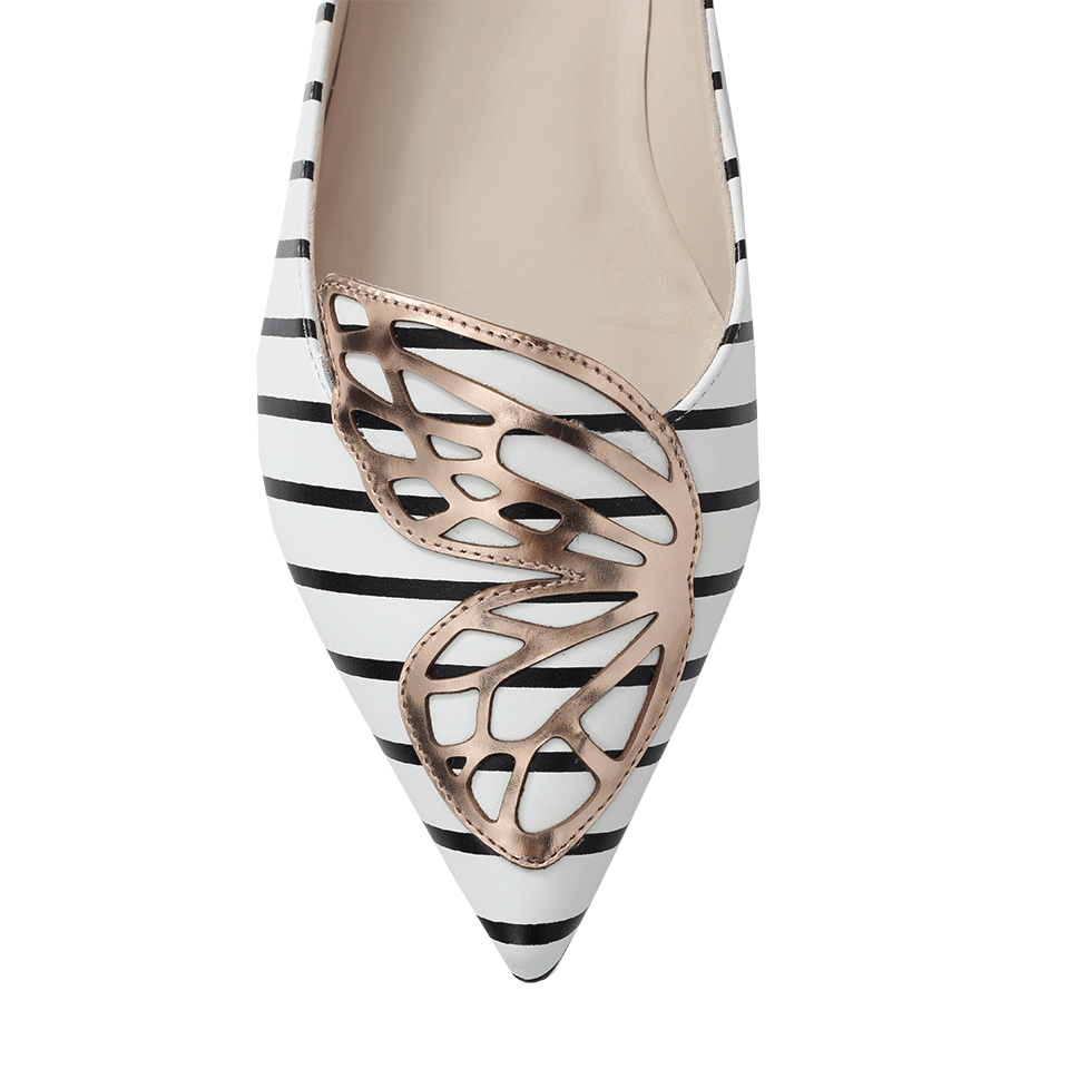 SOPHIA WEBSTER-Stripe Bibi Butterfly Flats-