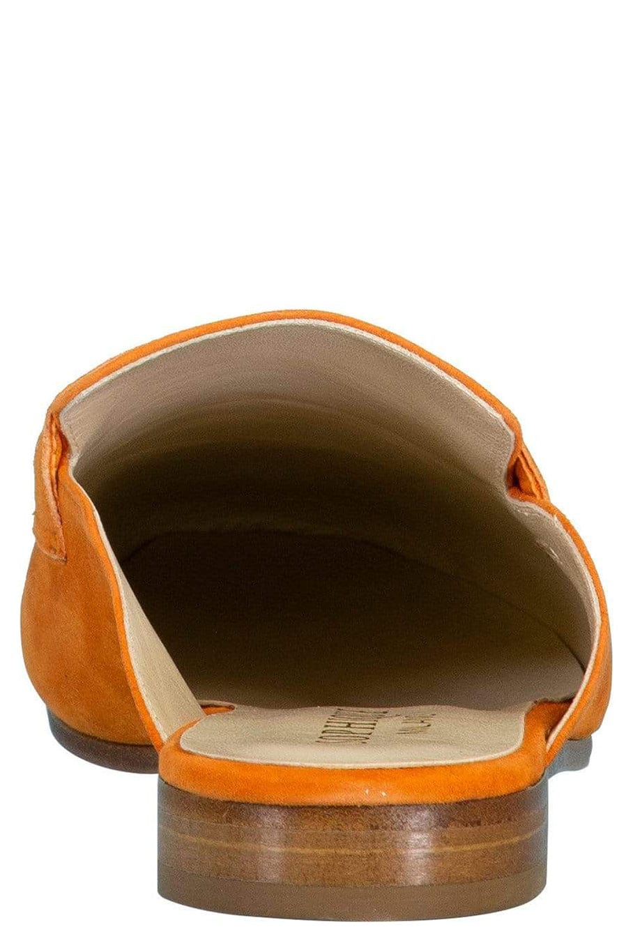 SOPHIQUE-Orange Riviera Suede Leather Mule-