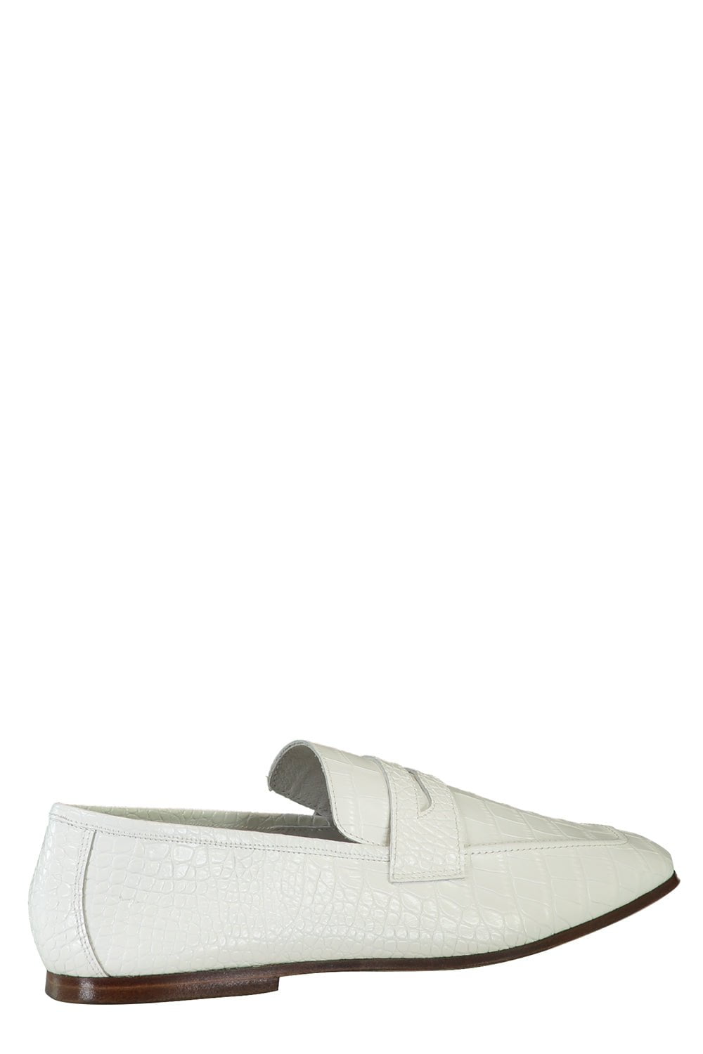 SOPHIQUE-Essenziale Croc Loafer - White-