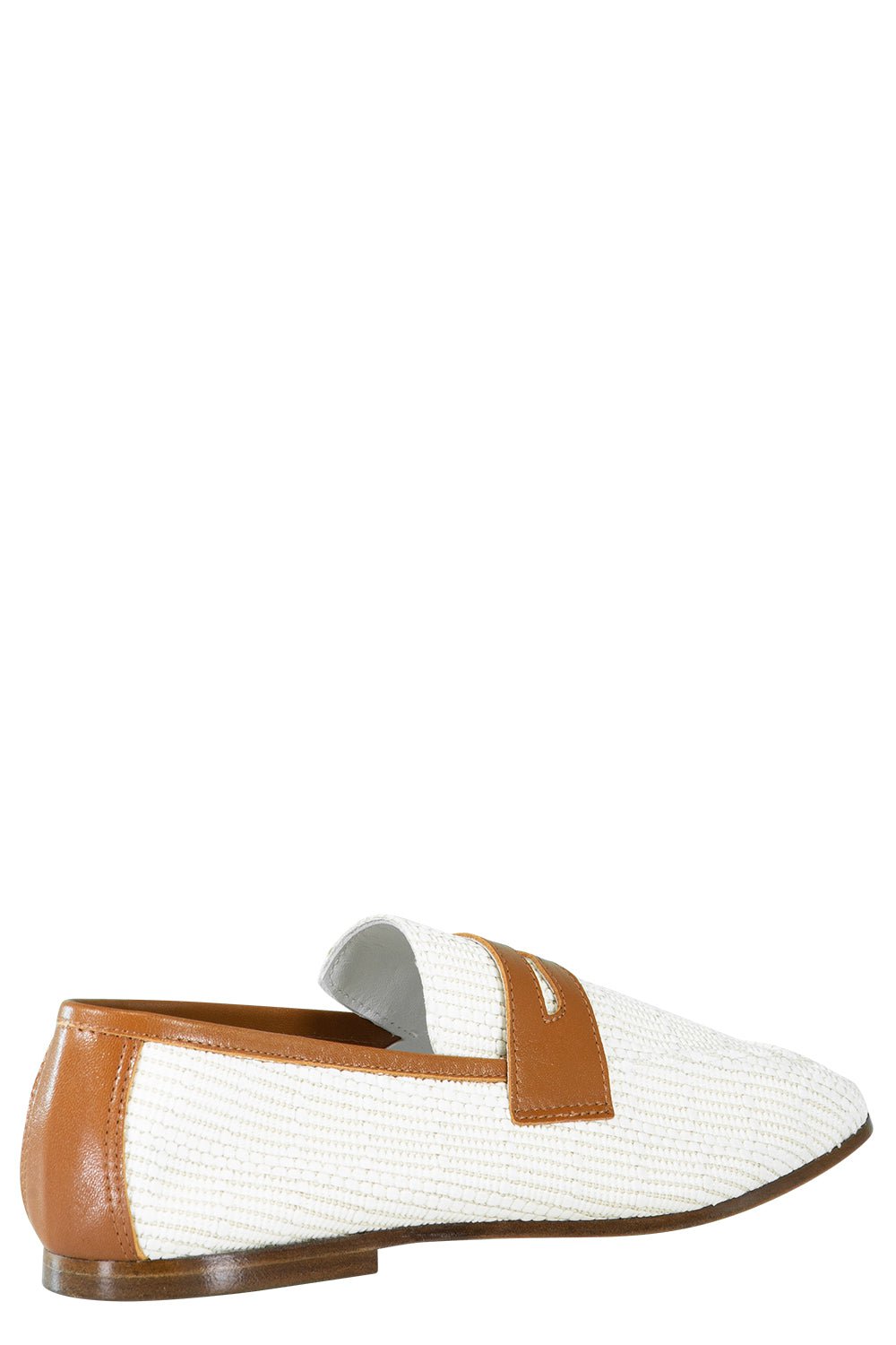 SOPHIQUE-Essenziale Raffia Leather Loafer-