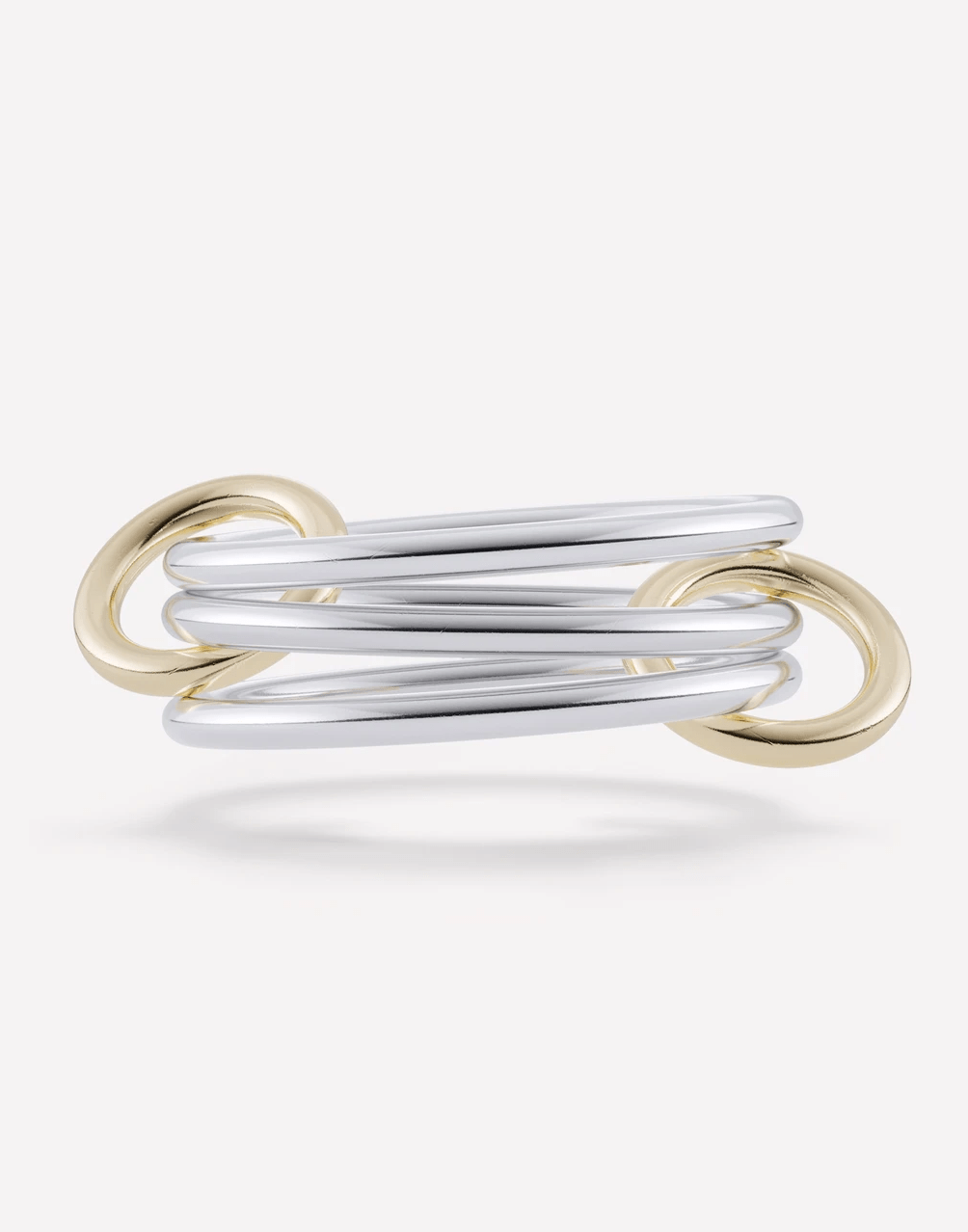 SPINELLI KILCOLLIN-Solarium SG Three Link Silver Rings-