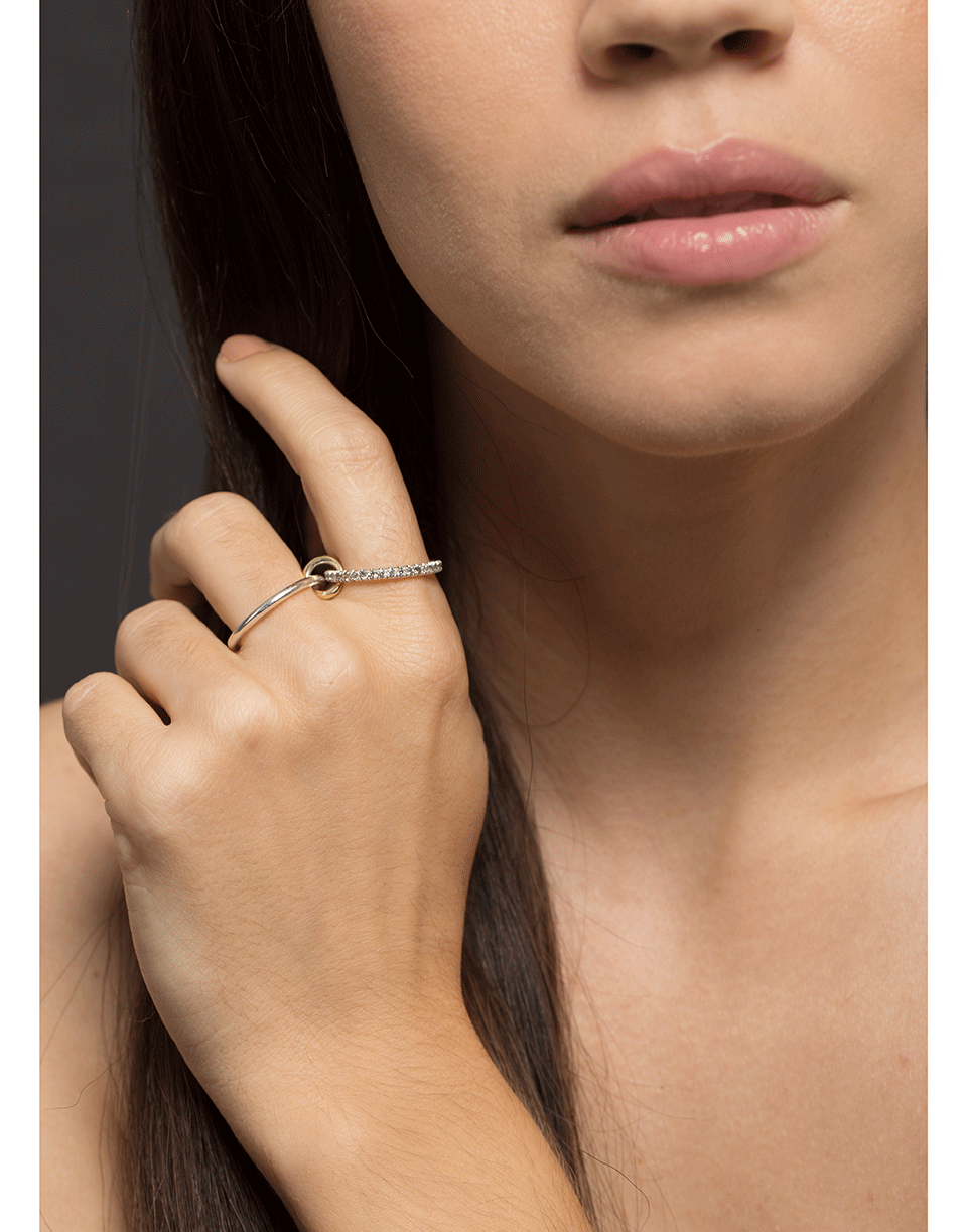 SPINELLI KILCOLLIN-Two Linked Marigold Rings-SILVER