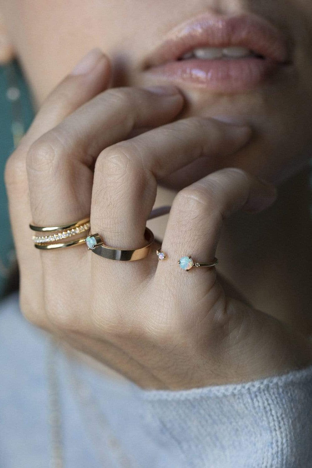 SPINELLI KILCOLLIN-Ceres Deux YG 2 Link Rings-