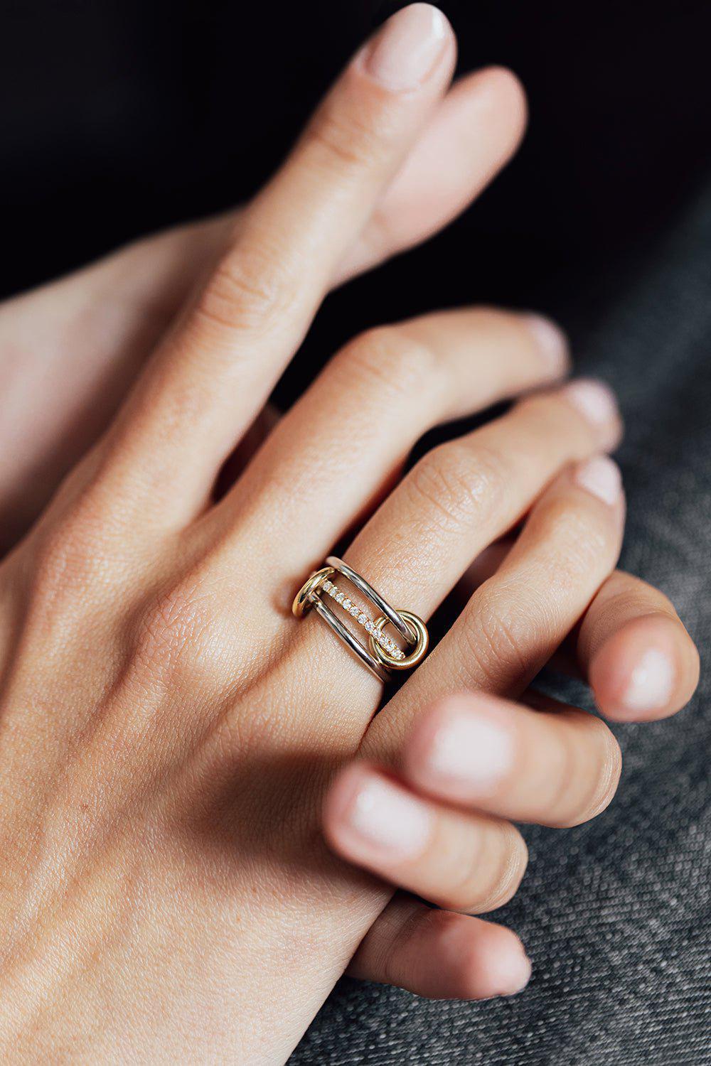 SPINELLI KILCOLLIN-Sonny SP Three Link Ring-YELLOW GOLD