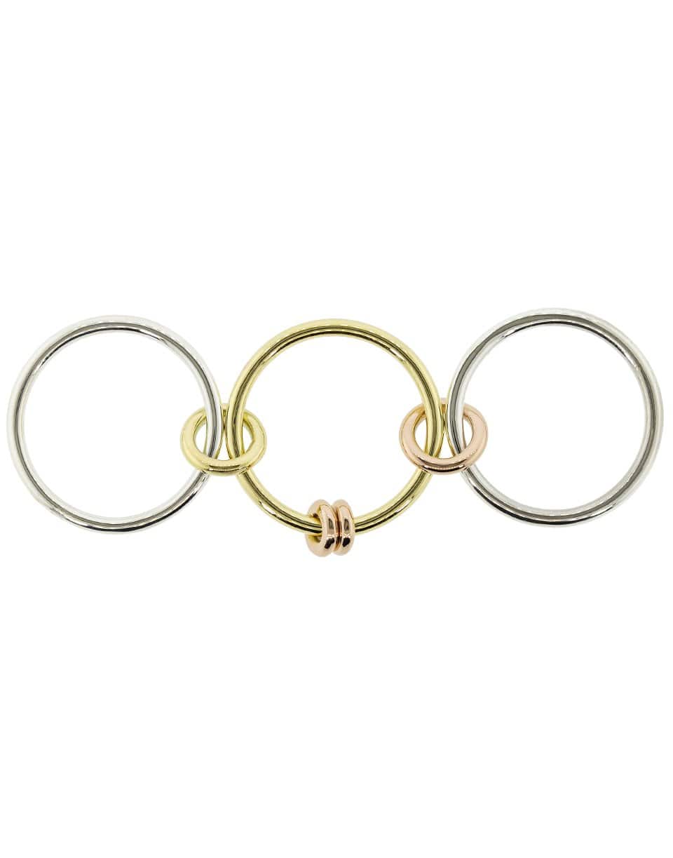 SPINELLI KILCOLLIN-Acacia Mixed 3 Link Rings-YELLOW GOLD