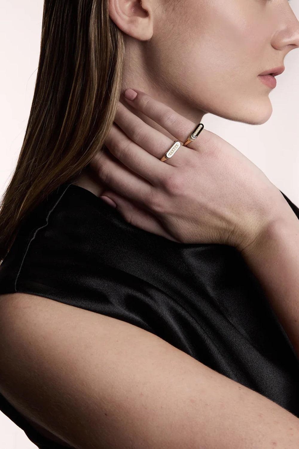 White Hedin Bone Ring-YELLOW GOLD-6.5-JEWELRYFINE JEWELRING-STATE PROPERTY