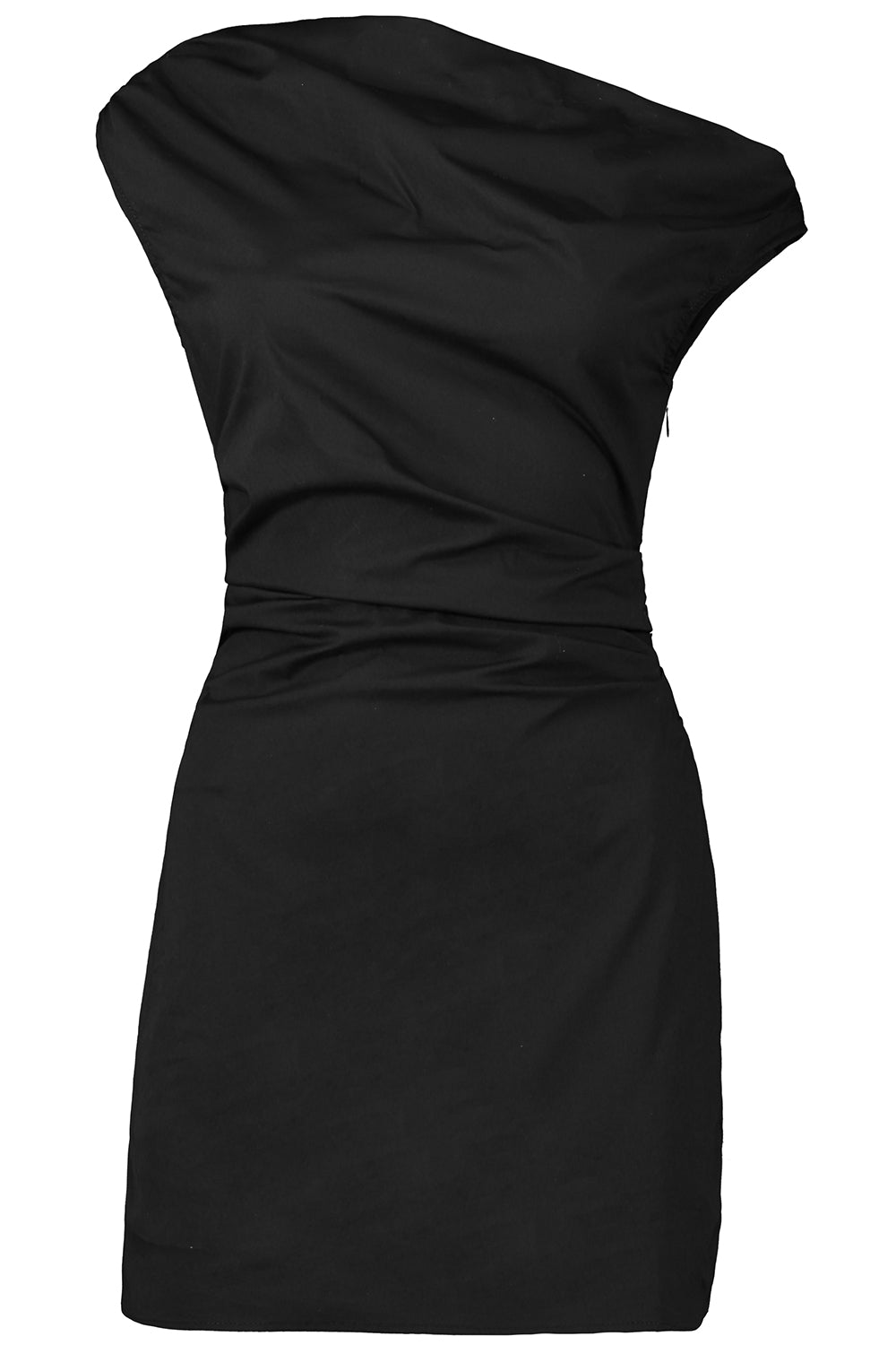 staud black mini dress Staud Elba Black Silk Mini Dress main image 0