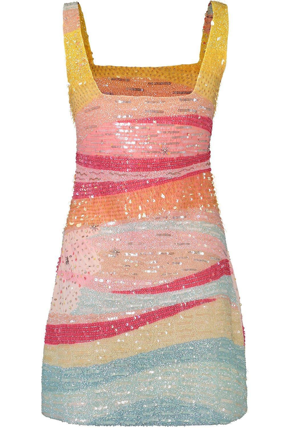 STAUD-Le Sable Dress - Sunset-