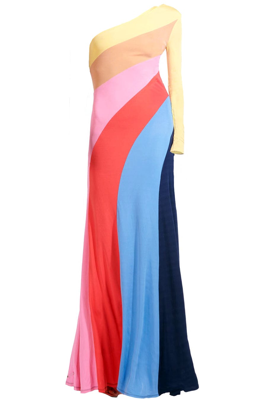 staud maxi dress Serena One Sleeve Maxi Dress