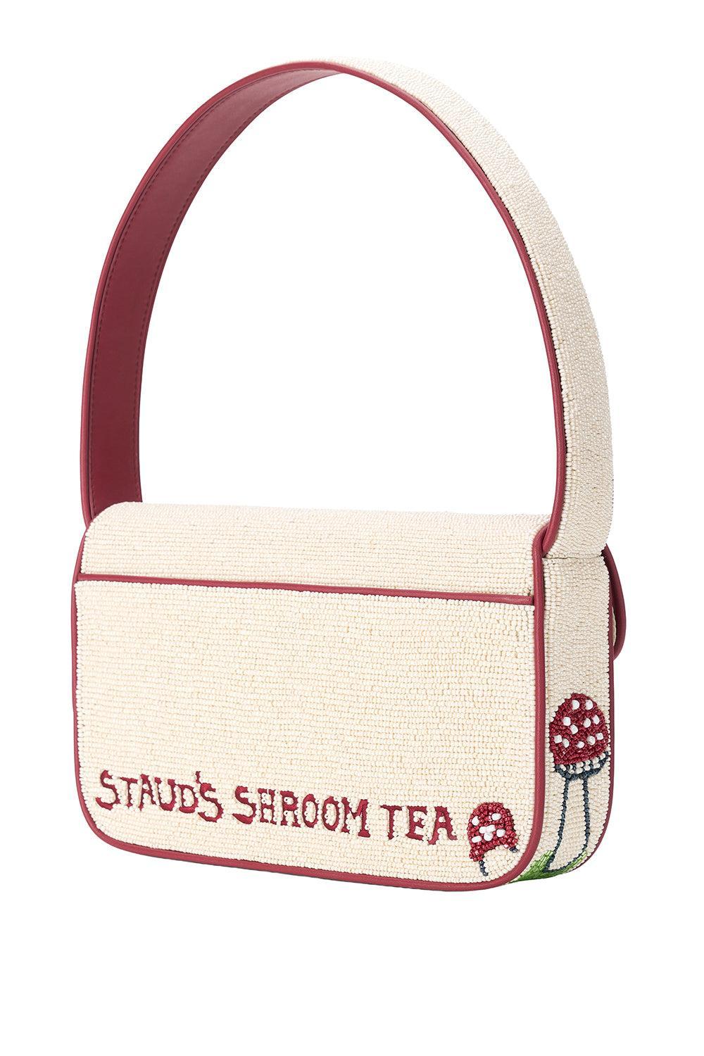 Tommy Beaded Bag - Mushroom Tea-BROWN-HANDBAGTOP HANDLE-STAUD