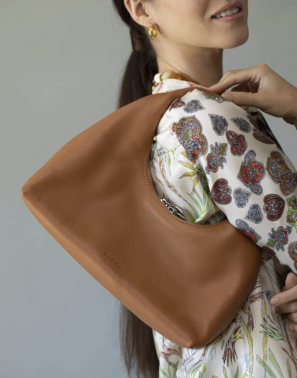 STAUD-Tawny Mini Enzo Bag-TAWNY