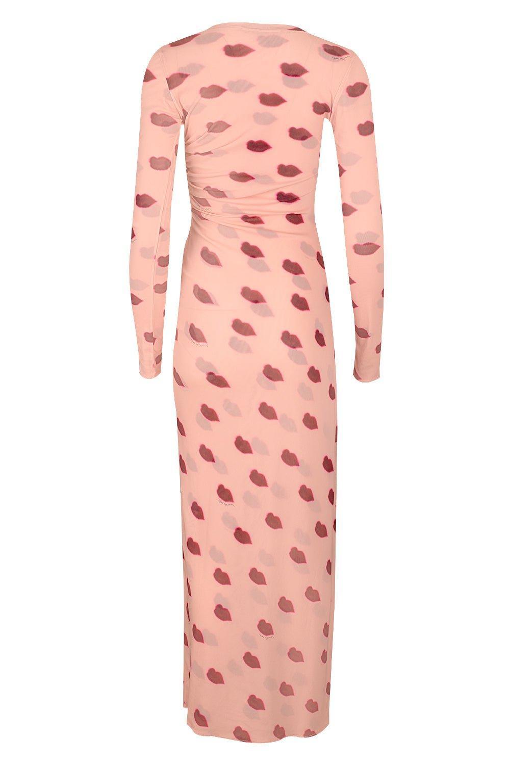 STELLA MCCARTNEY-Lip Printed Long Dress-