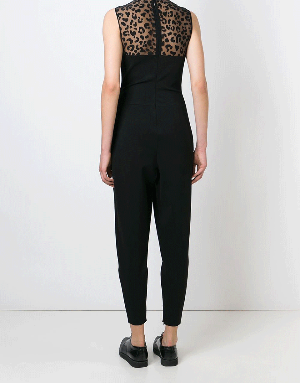 STELLA MCCARTNEY-Sheer Leopard Top Jumpsuit-