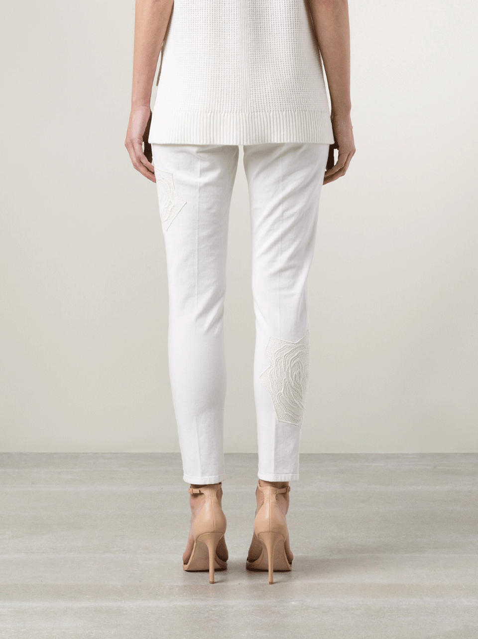 STELLA MCCARTNEY-Rose Applique Jeans-