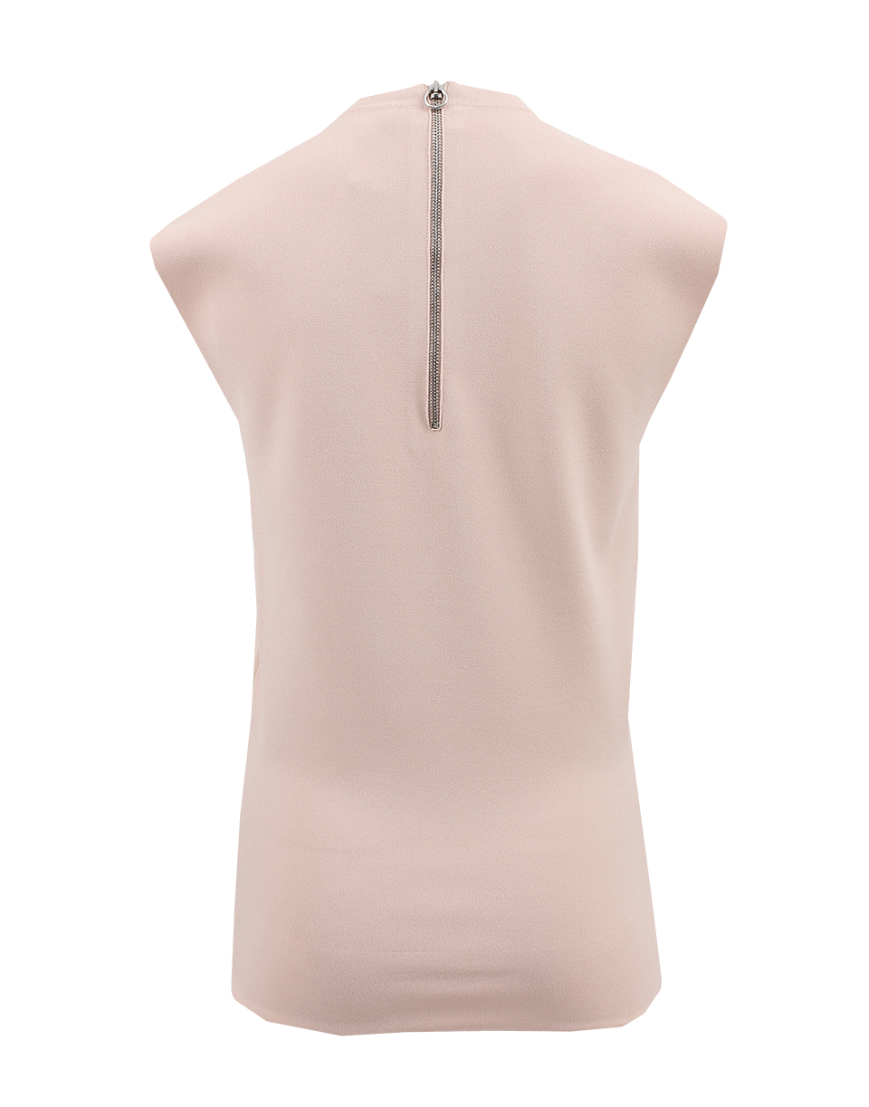 STELLA MCCARTNEY-Sleeveless Crewneck Back Zip Top-