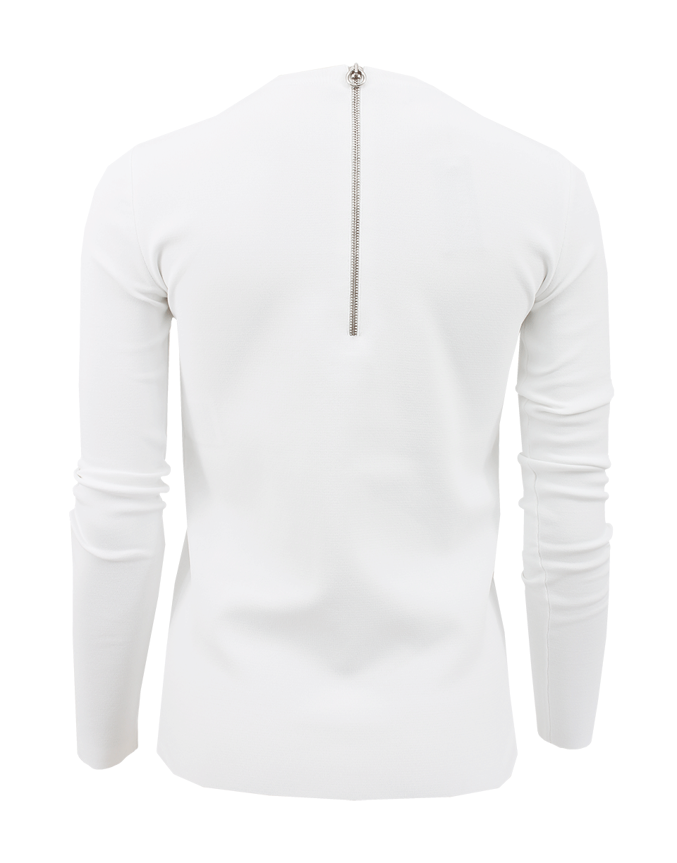 STELLA MCCARTNEY-Long Sleeve Crewneck Fitted Top-