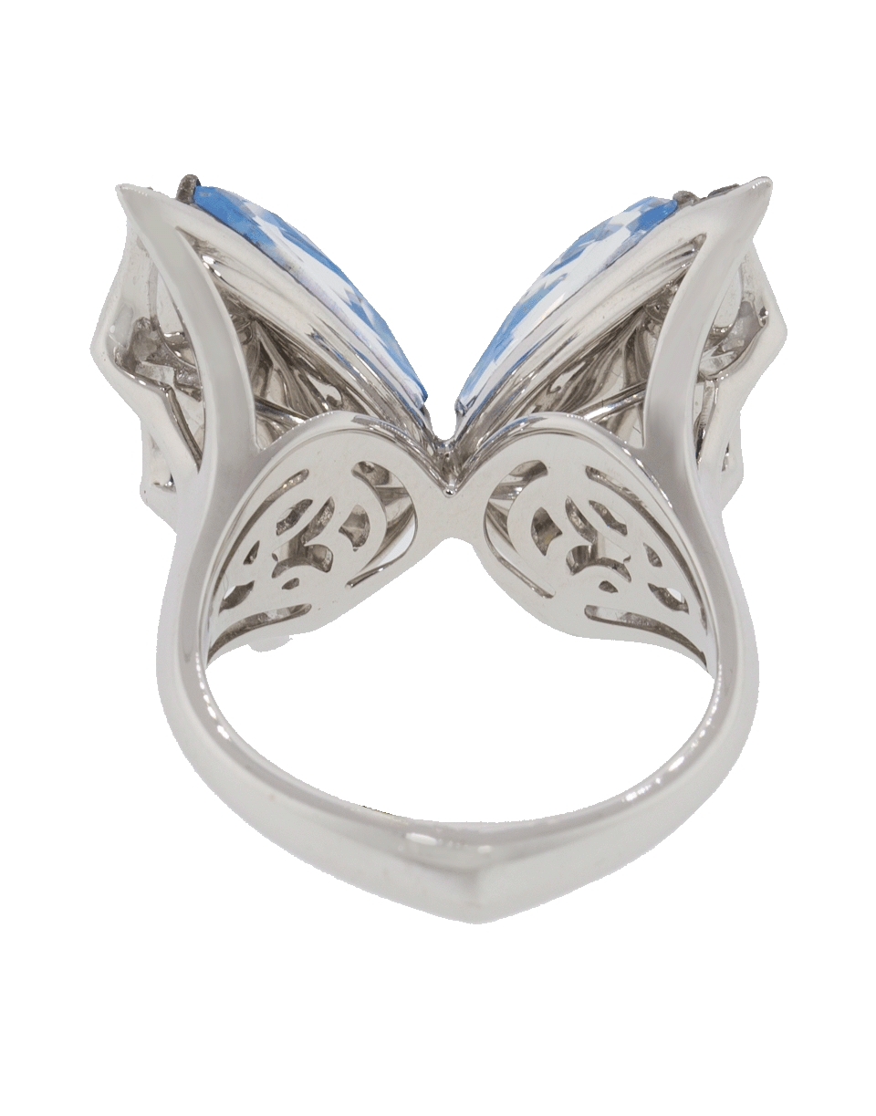 STEPHEN WEBSTER-Small Fly By Night Crystal Haze Ring-WHITE GOLD