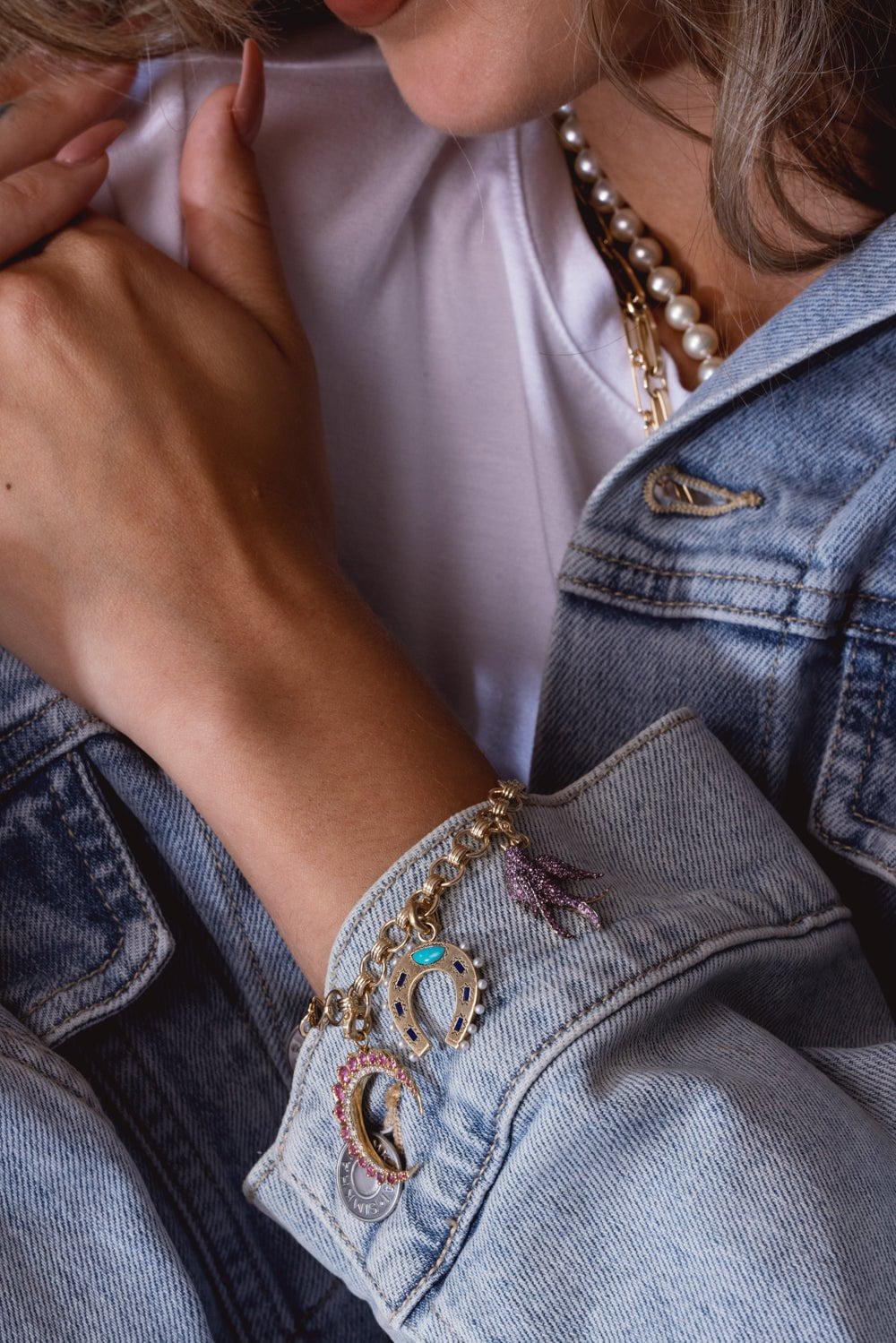 STORROW-Holly Charm-YELLOW GOLD