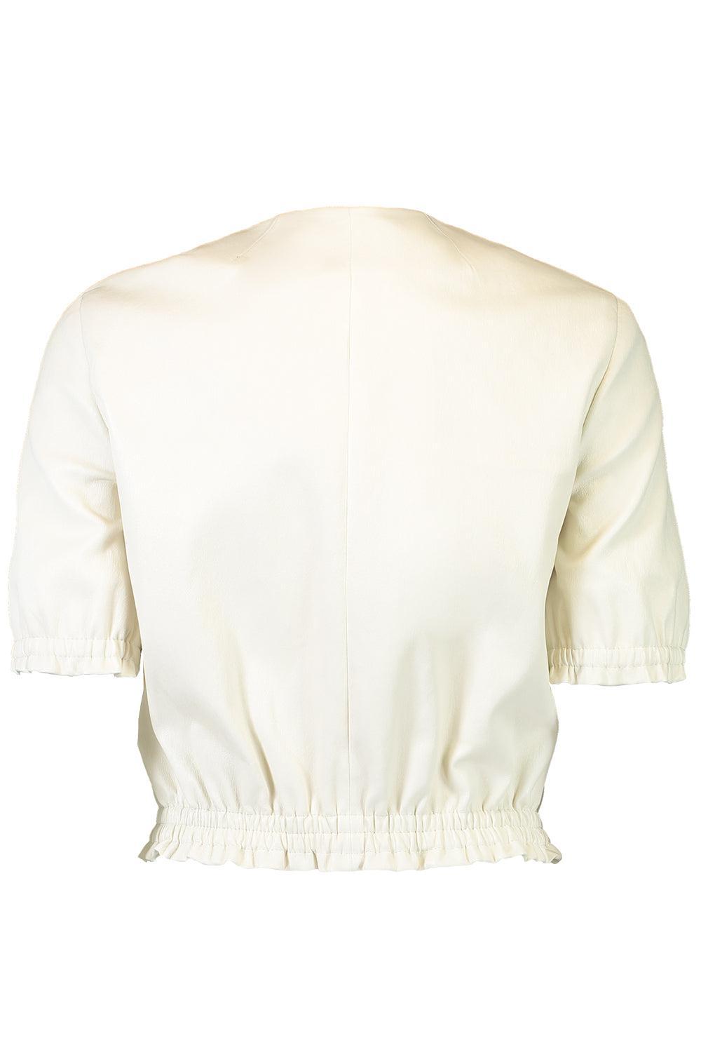 Pearl Button Stretch Top-IVORY-2-CLOTHINGTOPSWEATER-SUSAN BENDER