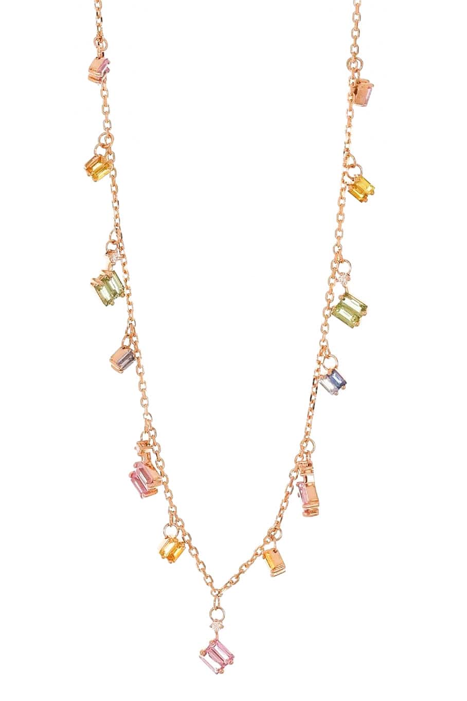 Pastel Sapphire Dangle Necklace SUZANNE KALAN – Marissa Collections