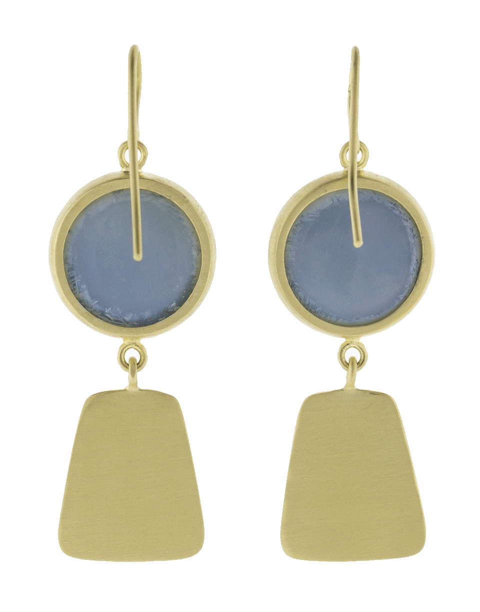 SYLVA & CIE-Maya Collection Opal Earrings-YELLOW GOLD