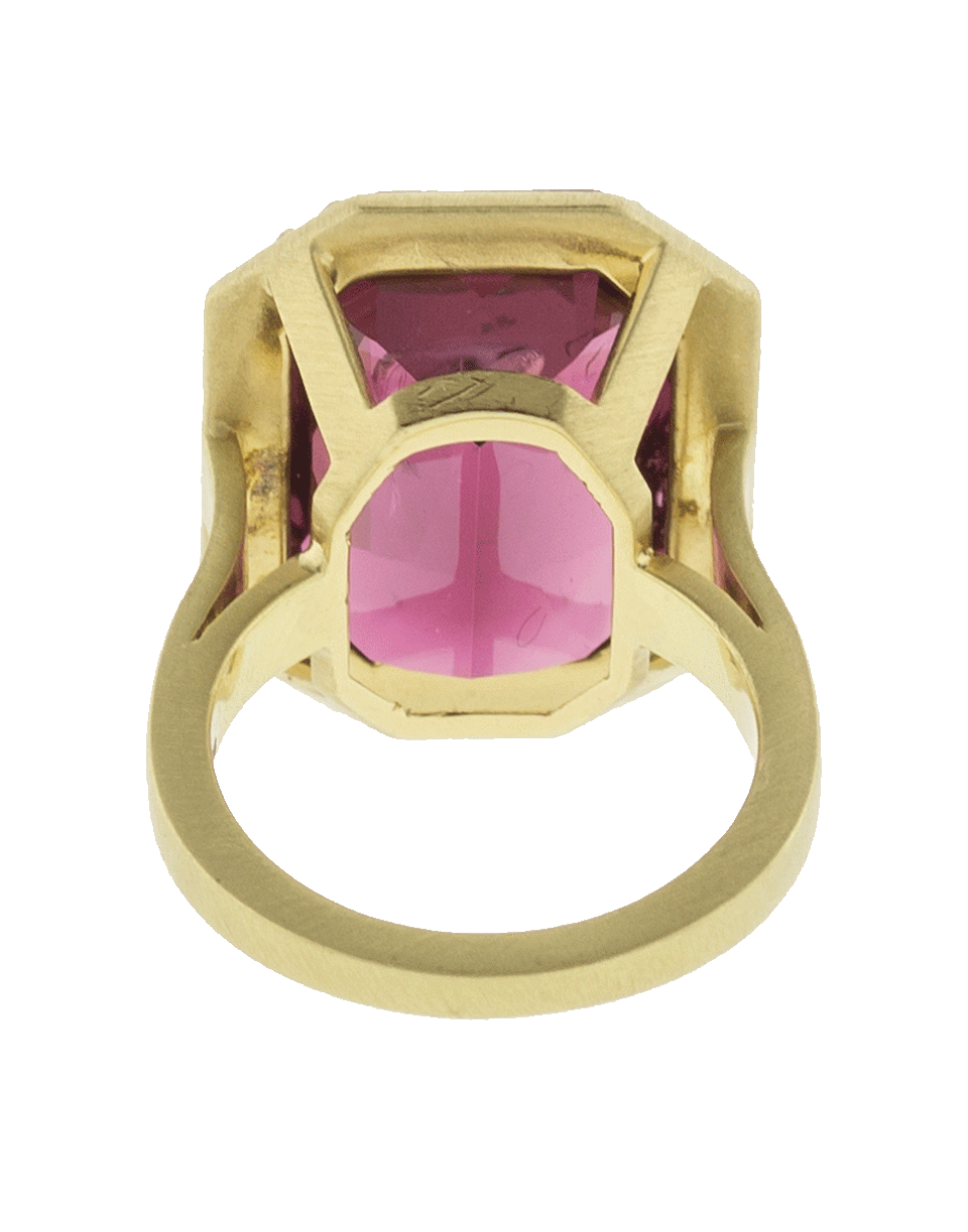 SYLVA & CIE-Rhodolite And Diamond Ring-YELLOW GOLD