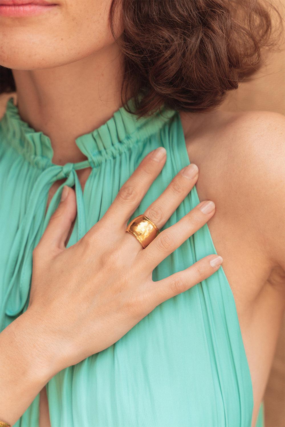 SYLVIA TOLEDANO-Dune Ring-GOLD