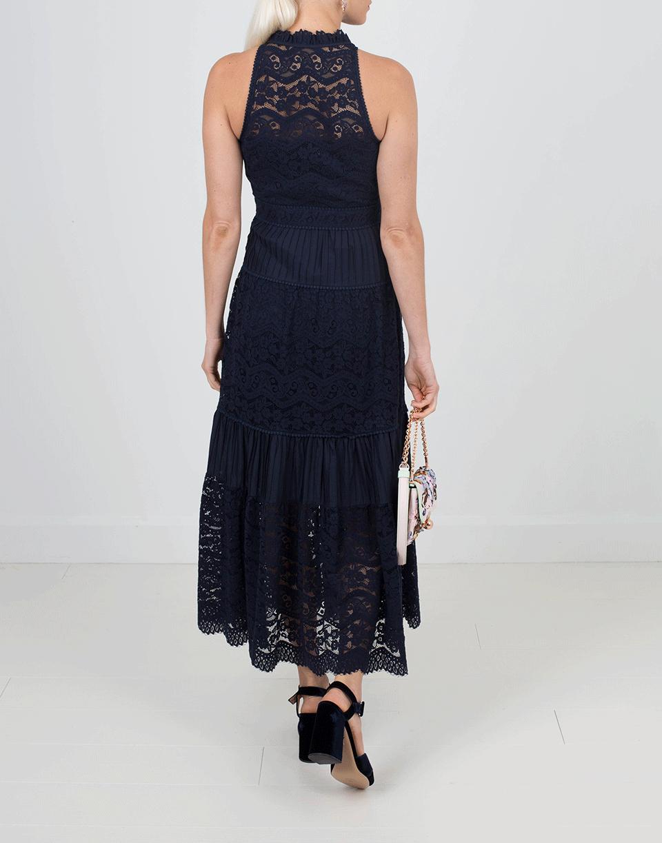 TEMPERLEY LONDON-Lunar Lace Midi Dress-