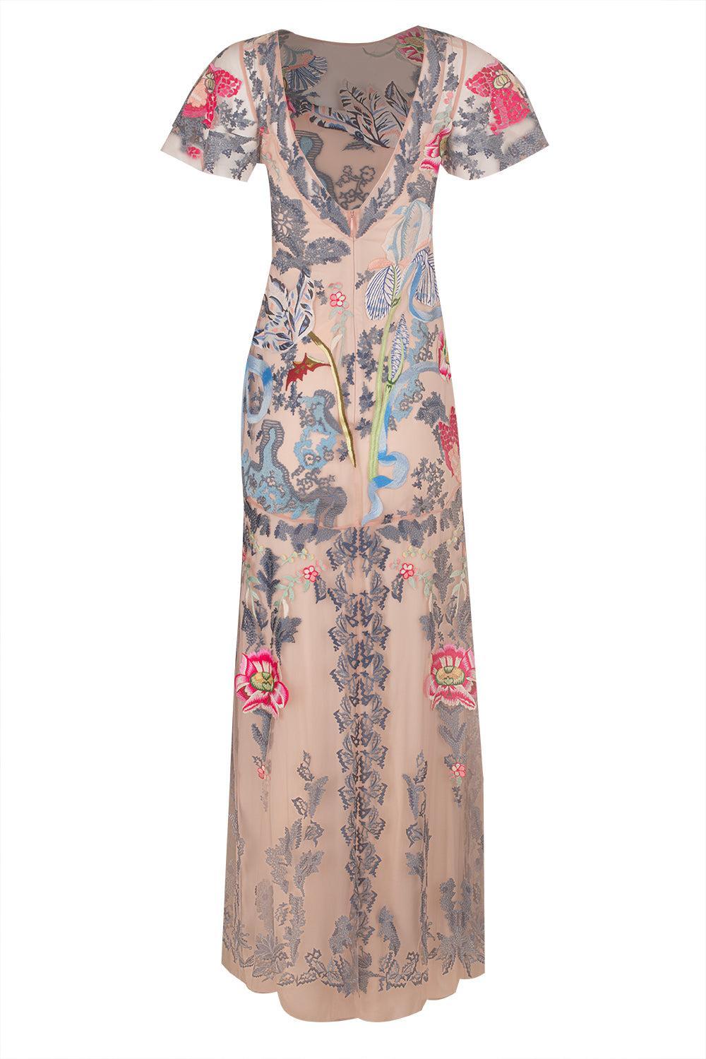 Bilbao Gown-ROSEWATR-4-CLOTHINGDRESSGOWN-TEMPERLEY LONDON