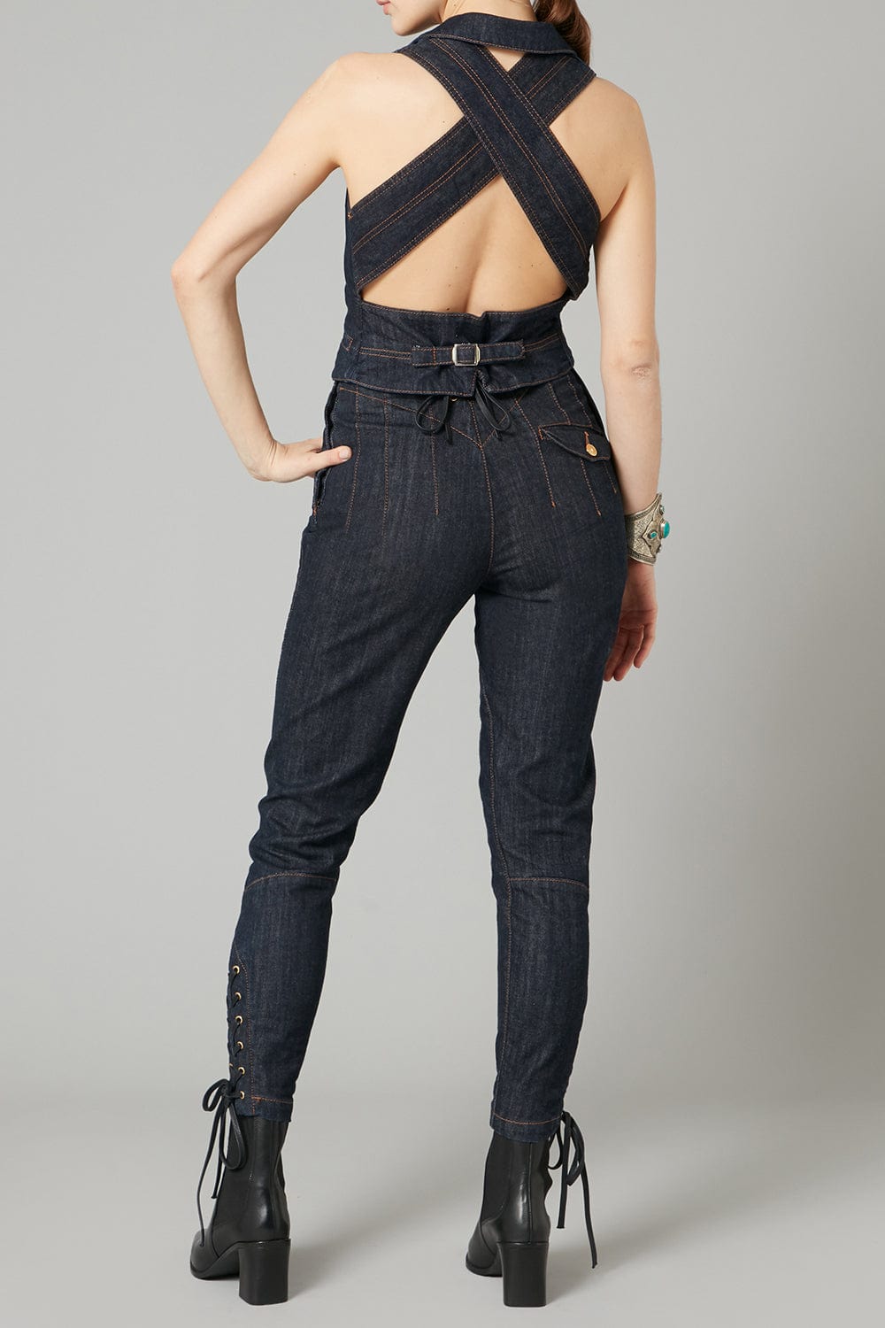 TEMPERLEY LONDON-Jerry Denim Waistcoat-