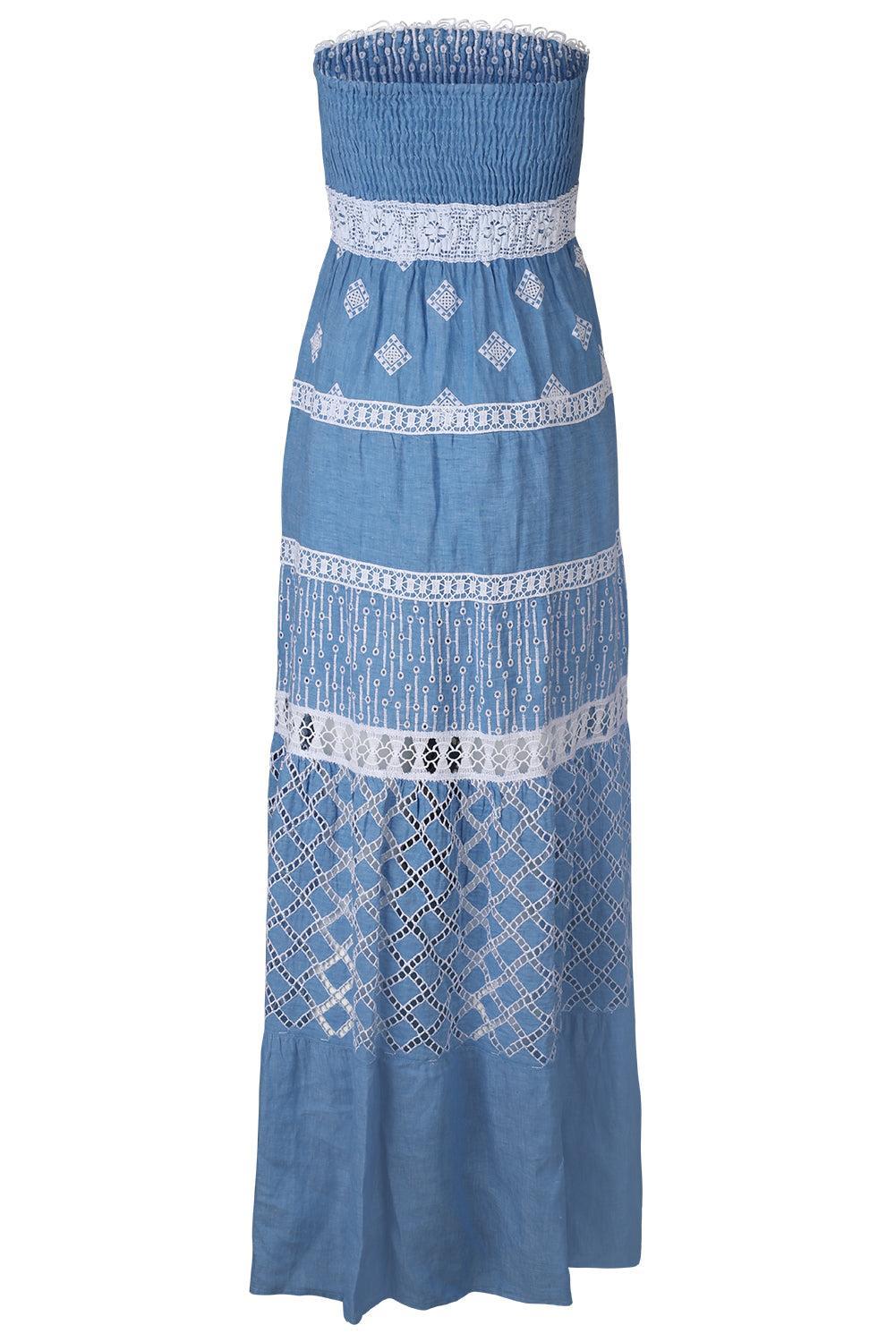 Alloro Dress-BLUE-XS-CLOTHINGDRESSCASUAL-TEMPTATION POSITANO