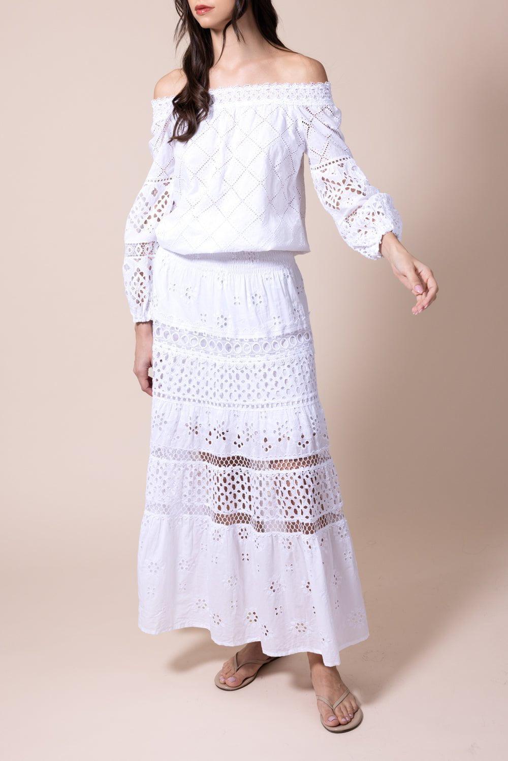 TEMPTATION POSITANO-Miramare Blouse - Bianco-