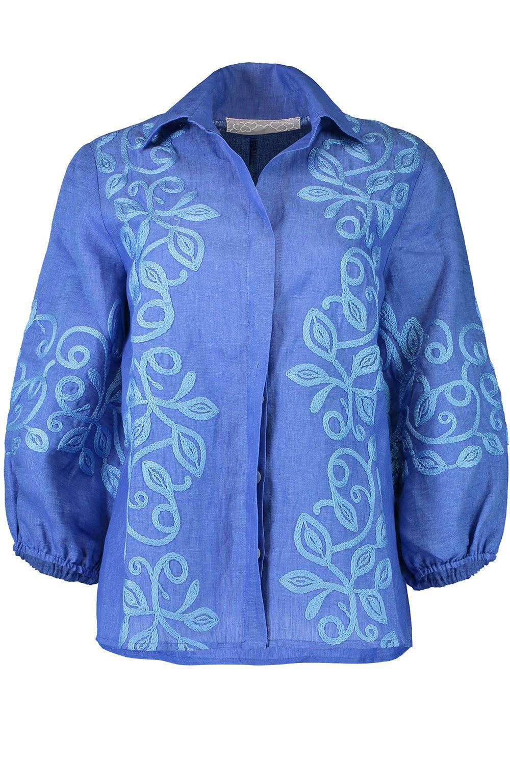 Liro Top-BLUE-XS-CLOTHINGTOPBLOUSE-TEMPTATION POSITANO