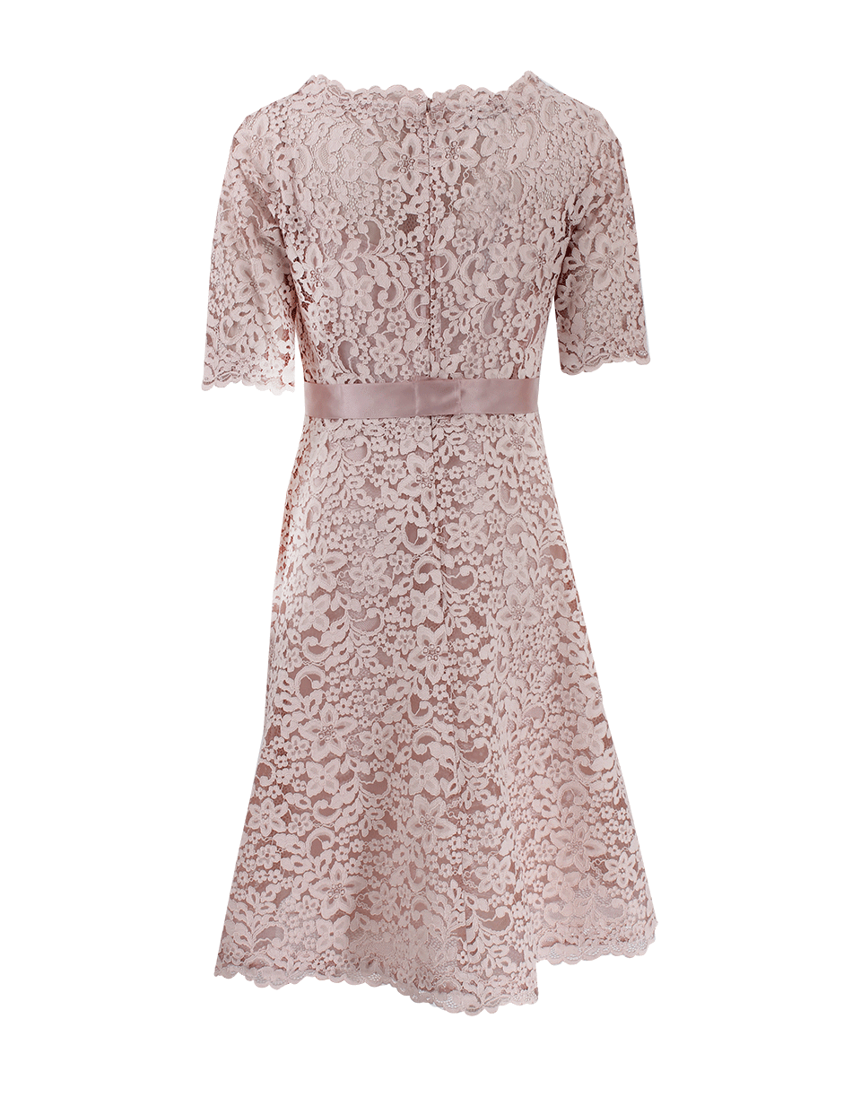 TERI JON-Lace Boatneck Dress-