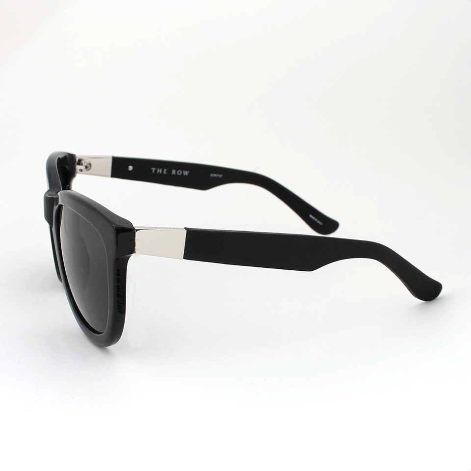 THE ROW-Black Acetate Sunglasses-BLACK