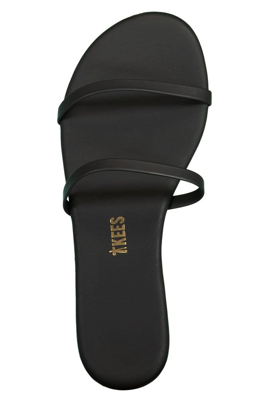 TKEES-Black Gemma Vegan Leather Sandal-