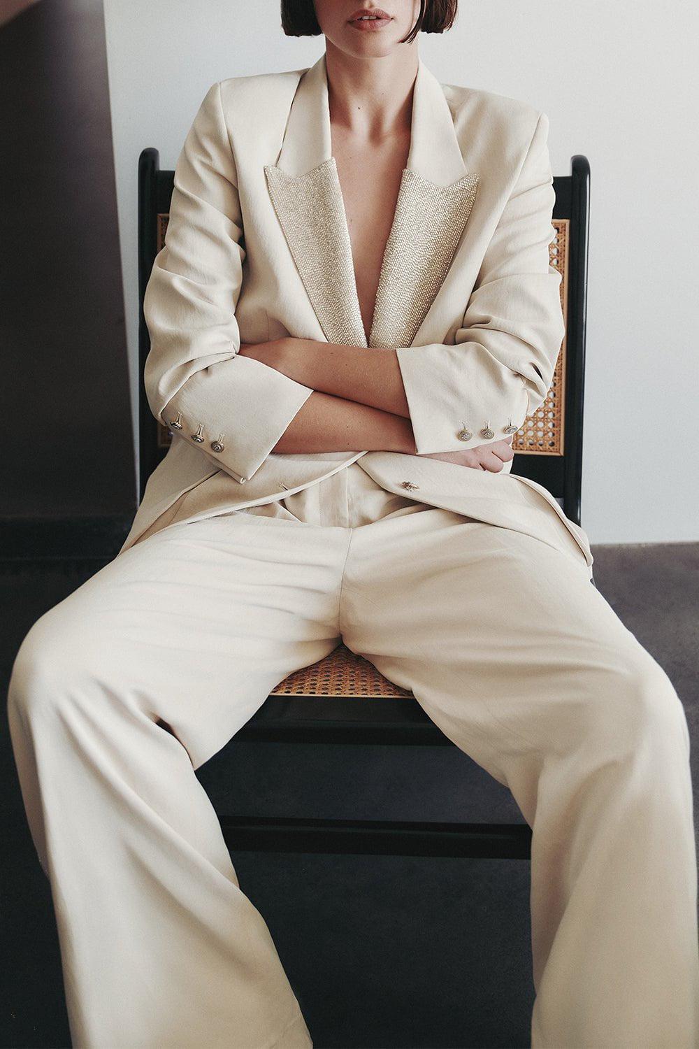 TWP-Sullivan Tux Stripe Pant-