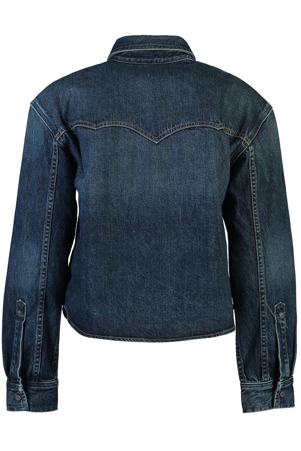 Cropped OG Denim Shirt-DARKWASH-M/L-CLOTHINGTOPBLOUSE-TWP