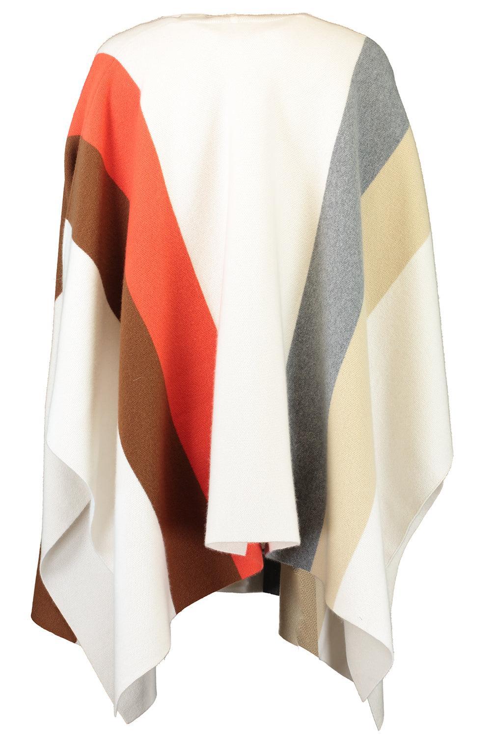 Twp Double Stripe Poncho-CRMLPSTK-O/S-CLOTHINGTOPPONCHO-TWP