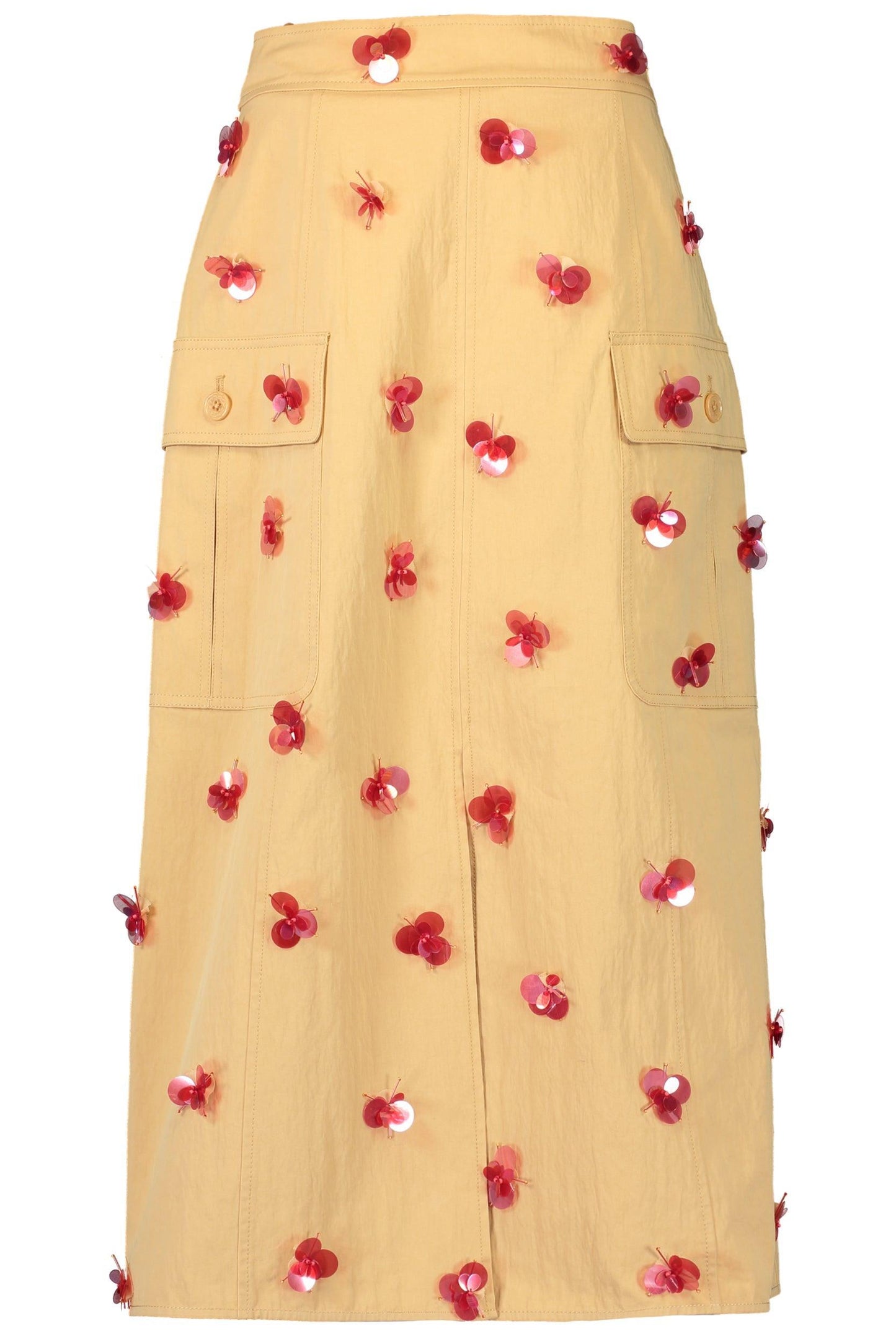 Rhodes Skirt-DSRTKHKI-2-CLOTHINGSKIRTMAXI-ULLA JOHNSON