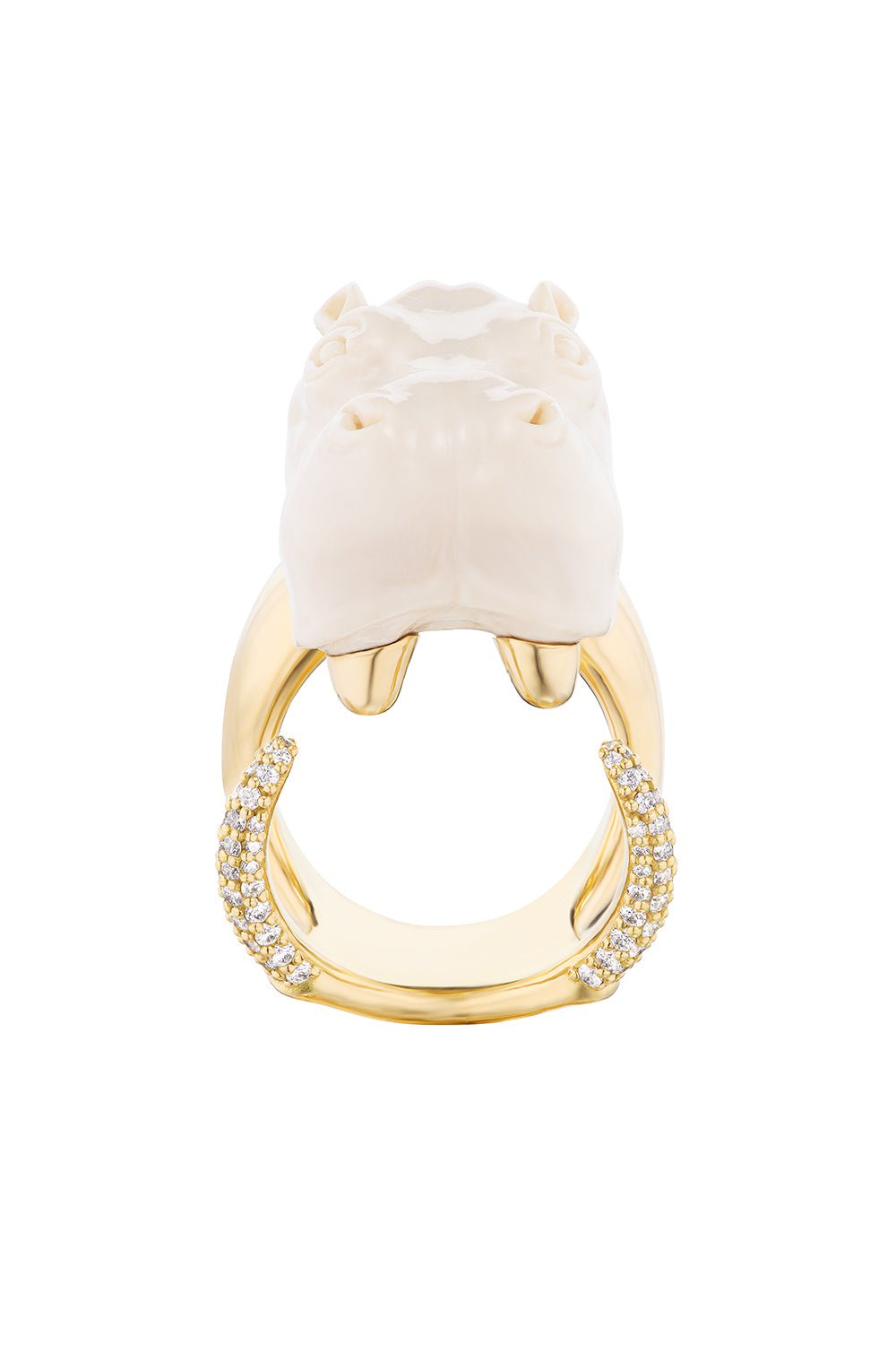 UNIFORM OBJECT-Hippo Ring-YELLOW GOLD