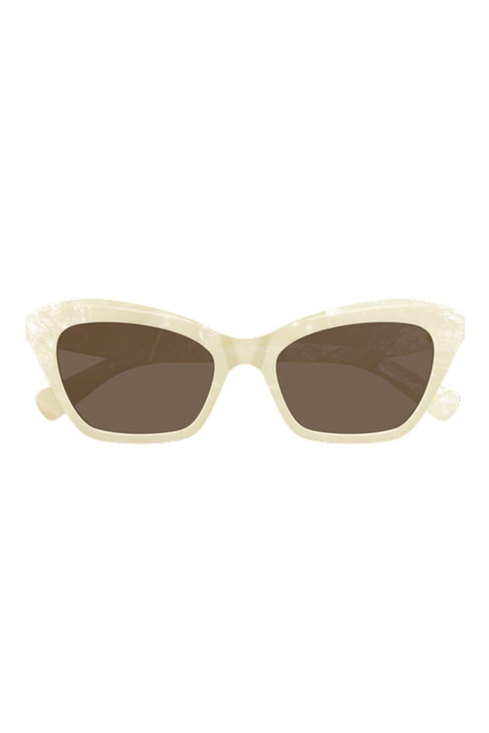 Valentino Eyewear Creme Cat-Eye Crystal Frame Sunglasses Cat Eye Sunglasses | VALENTINO ACCESSORIES – Marissa Collections main image 3