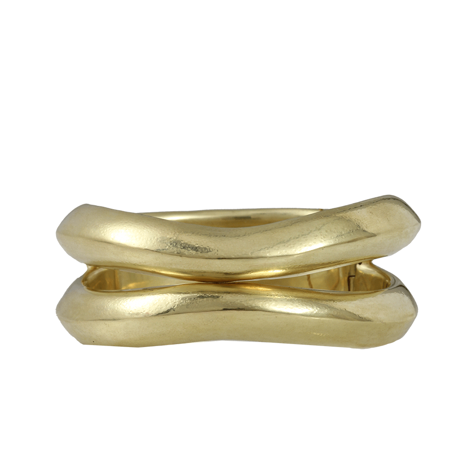 VAUBEL-Double Bangle Cuff-GRN/GOLD