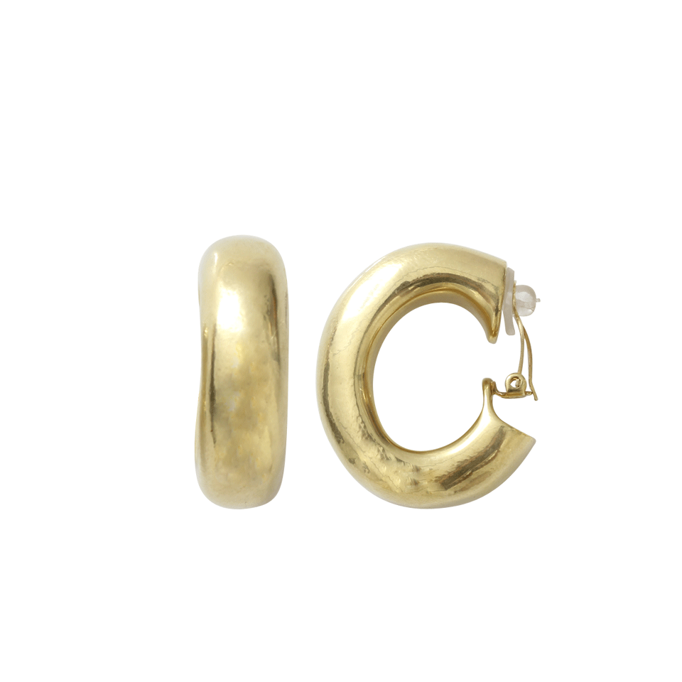 VAUBEL-Chunky Wire Clip Hoop-GOLD