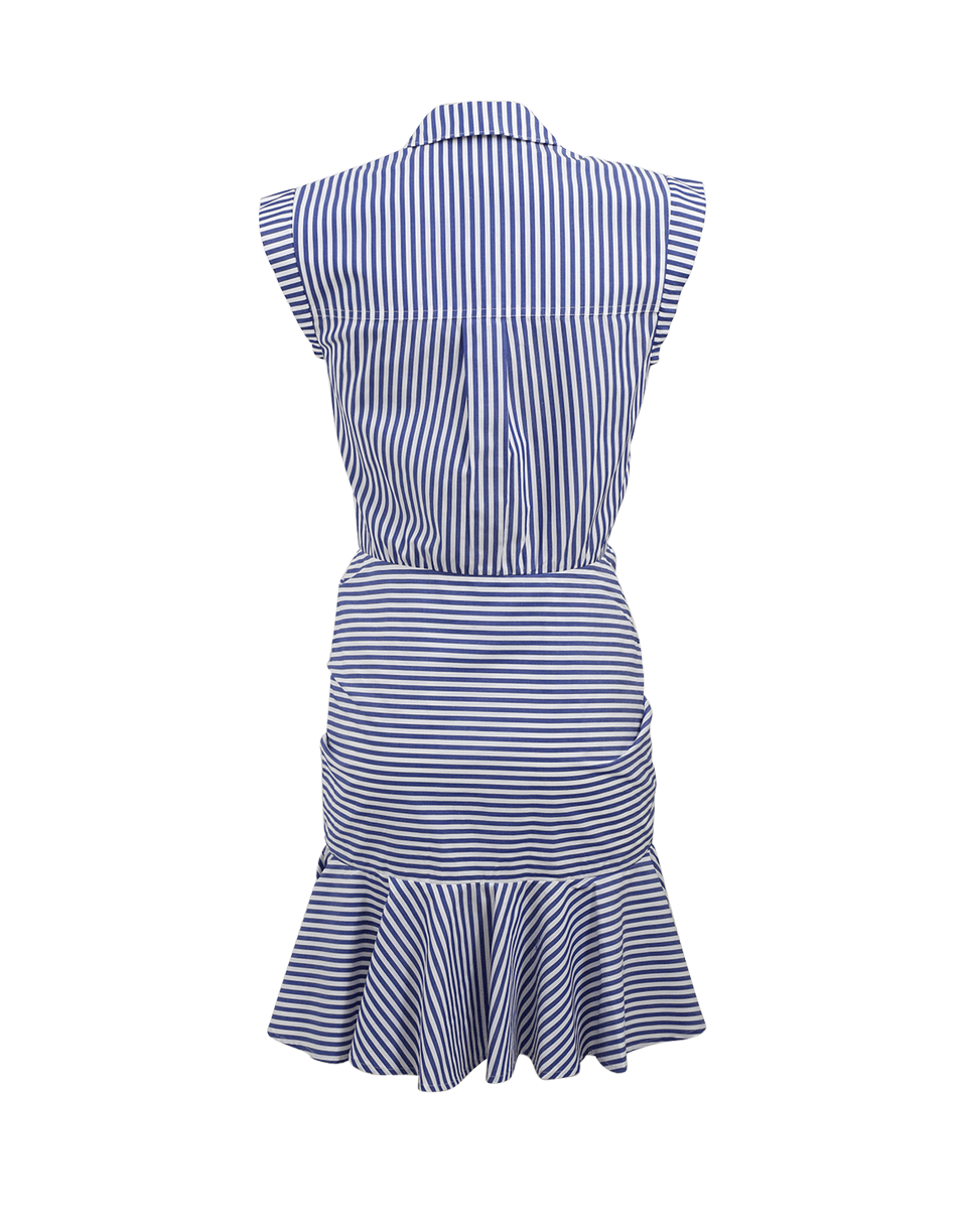 VERONICA BEARD-Ruched Shirt Dress-