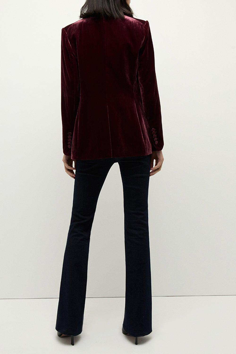 VERONICA BEARD-Ellette Dickey Jacket - Wine-