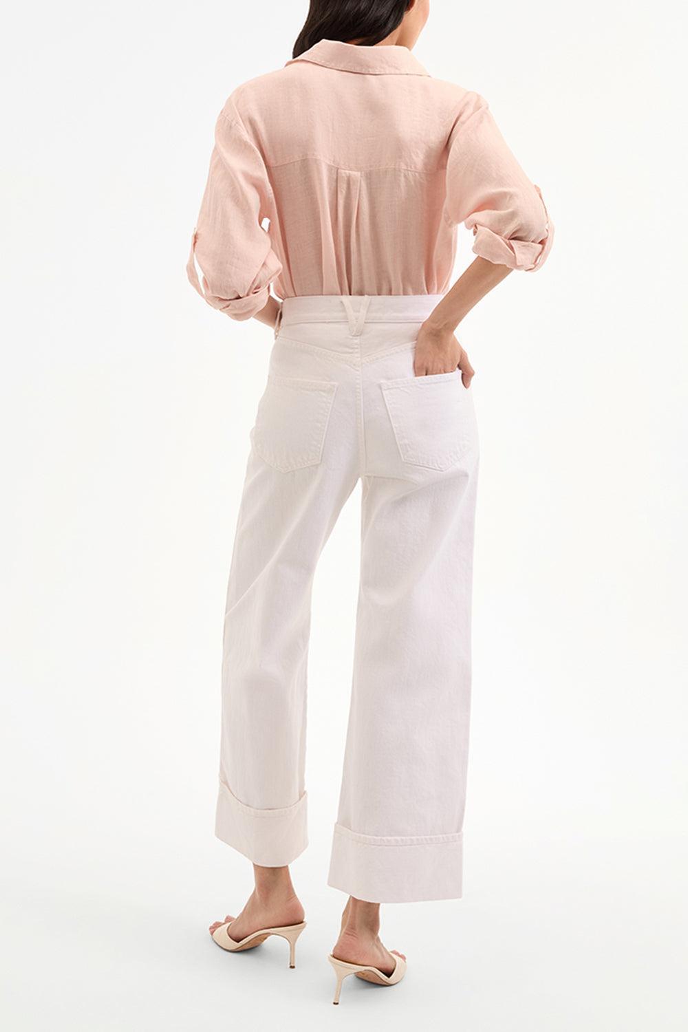 Taylor Cropped High Rise Wide-WHITE-26-CLOTHINGPANTWIDE LEG-VERONICA BEARD